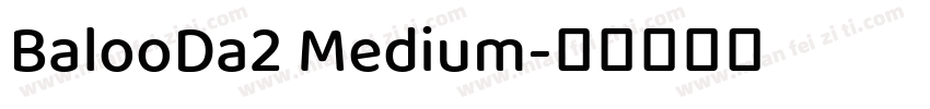 BalooDa2 Medium字体转换